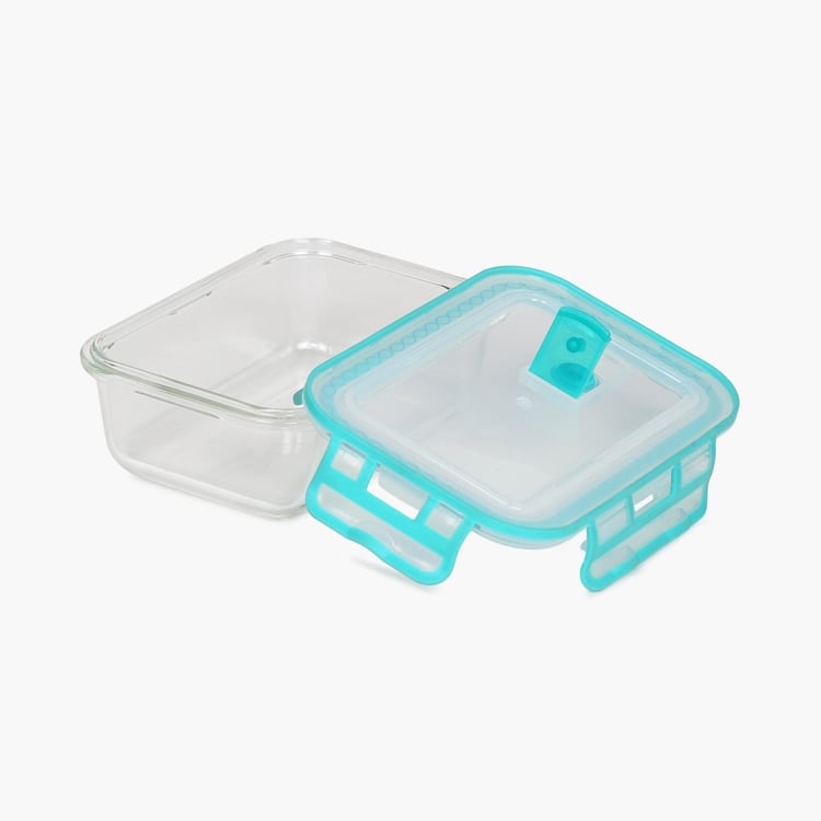 Palestine Solid Jars  - Glass - Food Container - 16.5 cm  L x 12 cm  W x 6.5 cm  H - 550ml  - Microwave Compatible -  Transparent