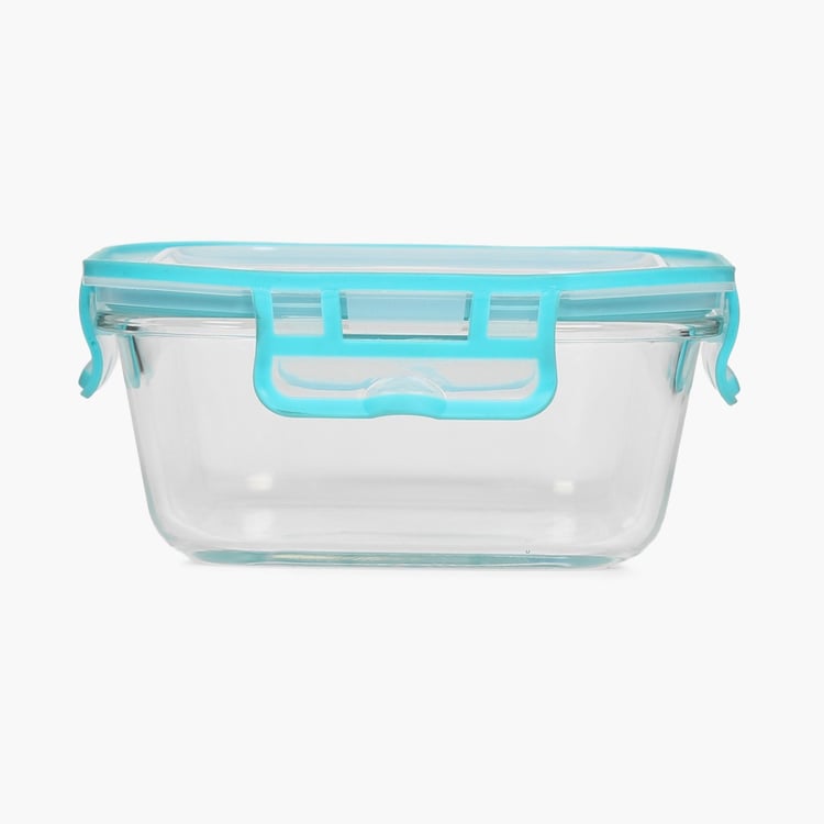 Palestine Solid Jars - Glass - Food Container - 16 cm L x 16 cm W x 7 cm H - 800ml - Microwave Compatible - Transparent