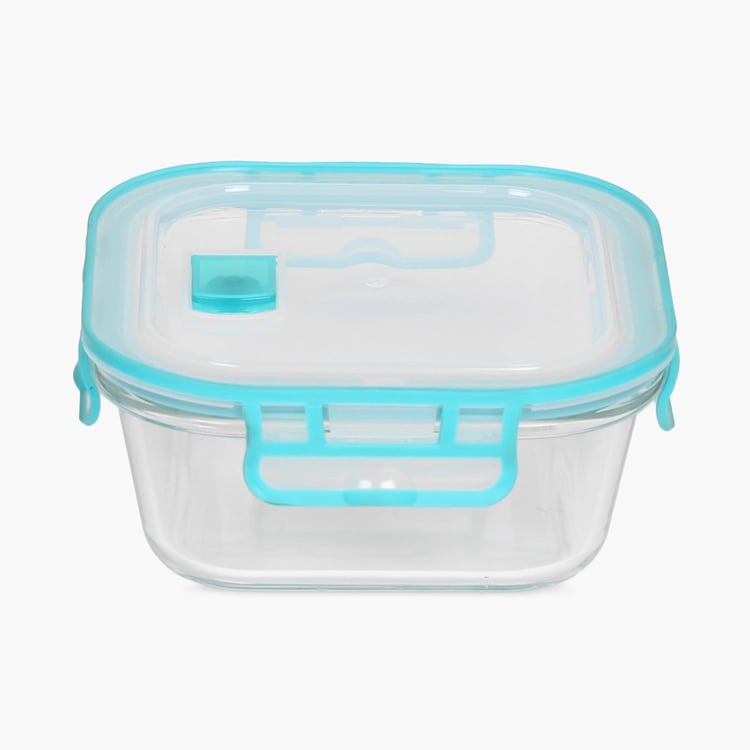Palestine Solid Jars - Glass - Food Container - 16 cm L x 16 cm W x 7 cm H - 800ml - Microwave Compatible - Transparent