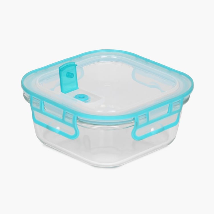 Palestine Solid Jars - Glass - Food Container - 16 cm L x 16 cm W x 7 cm H - 800ml - Microwave Compatible - Transparent
