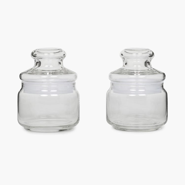 OCEAN Set of 2 Glass Pop Jars - 325ml