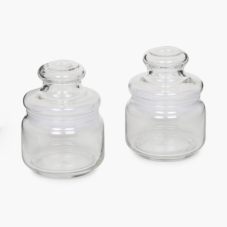 OCEAN Set of 2 Glass Pop Jars - 325ml