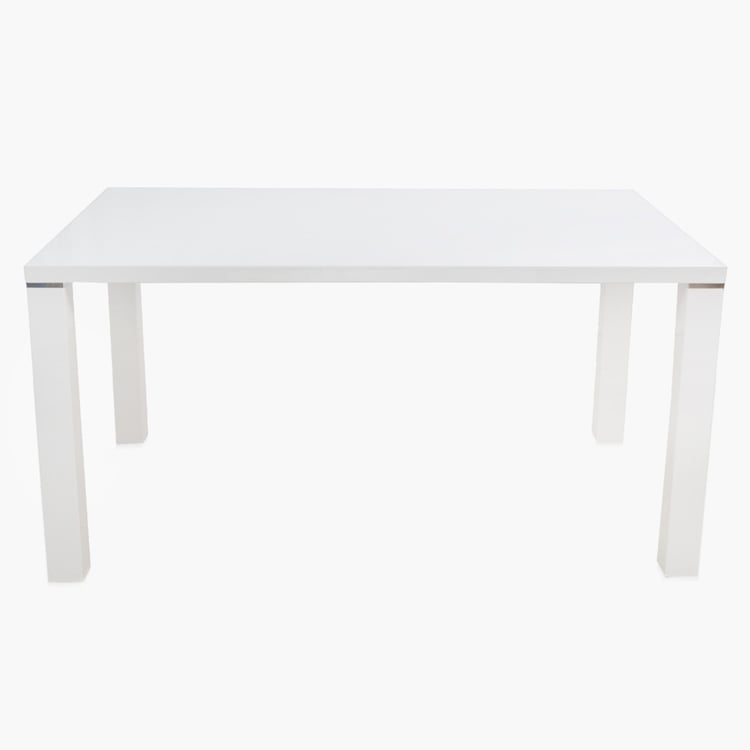 Alaska Dining Table- 6 Seater - White-Without Chair