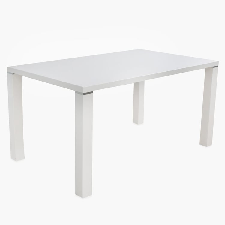 Alaska Dining Table- 6 Seater - White-Without Chair