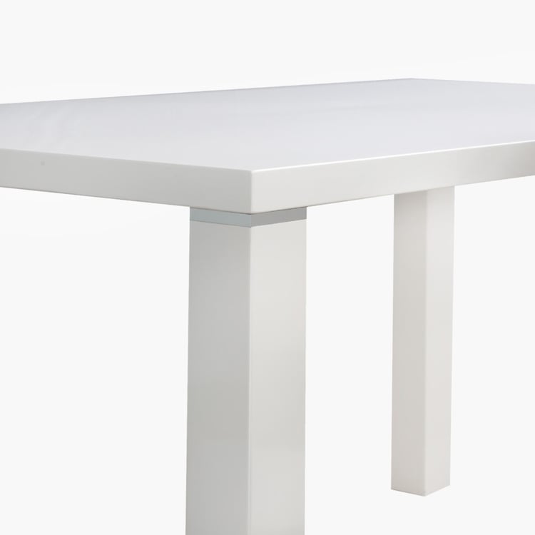 Alaska Dining Table- 6 Seater - White-Without Chair