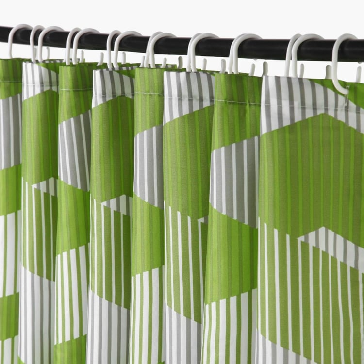 Hudson Geometric Shower Curtain