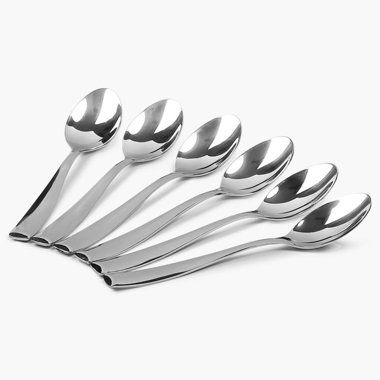Glister Set of 6 Stainless Steel Dinner Spoons
