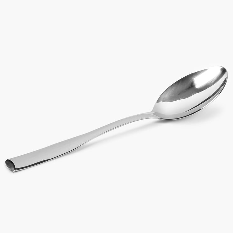 Glister Solid Spoons - Stainless Steel -  Serving Spoon - 24.5 cm x 6 cm - Silver