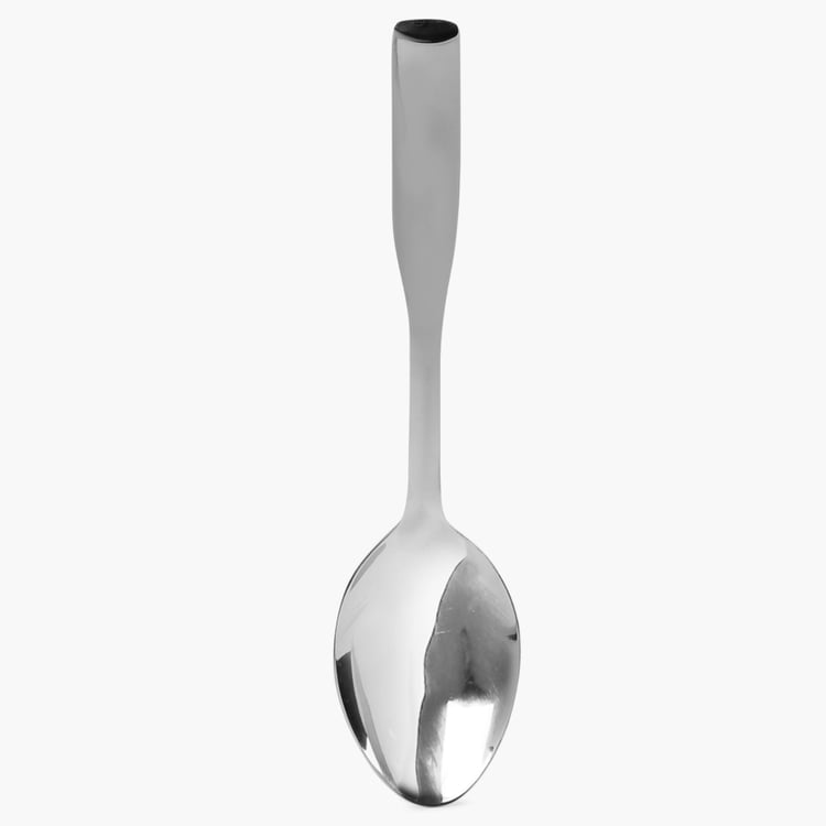 Glister Solid Spoons - Stainless Steel -  Serving Spoon - 24.5 cm x 6 cm - Silver