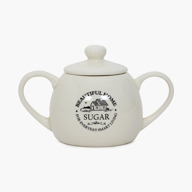 Mendo Beautiful Home Ceramic Sugar Pot - 320ml