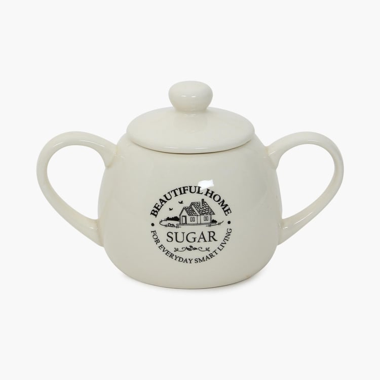 Mendo Beautiful Home Ceramic Sugar Pot - 320ml