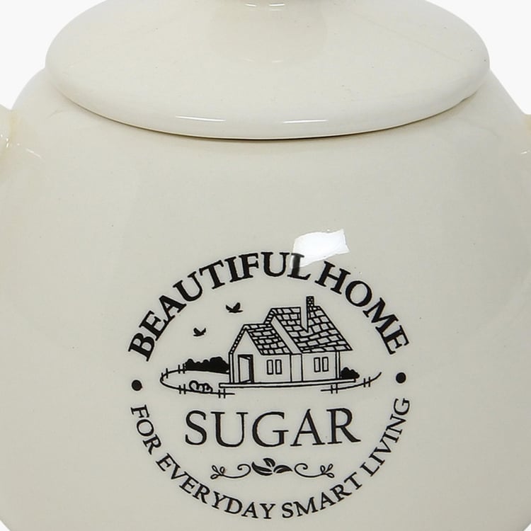 Mendo Beautiful Home Ceramic Sugar Pot - 320ml