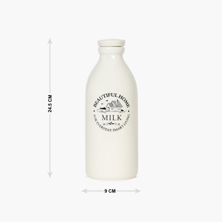 Mendo Ceramic Milk Bottle with Stopper - 1.06L