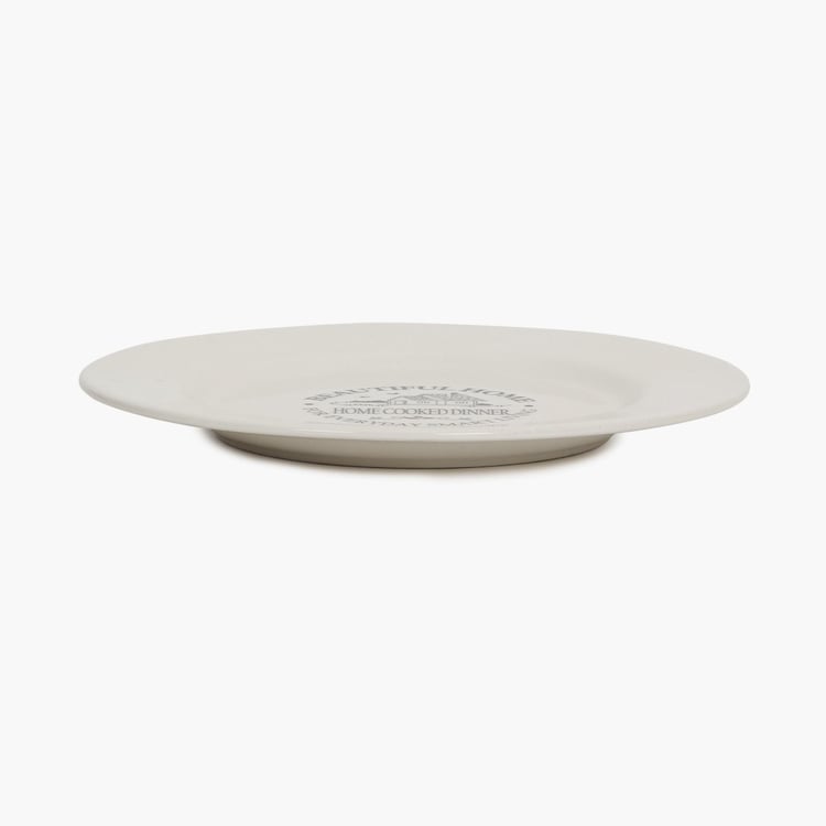 Mendo Beautiful Home Dolomite Printed Dinner Plate - 28cm