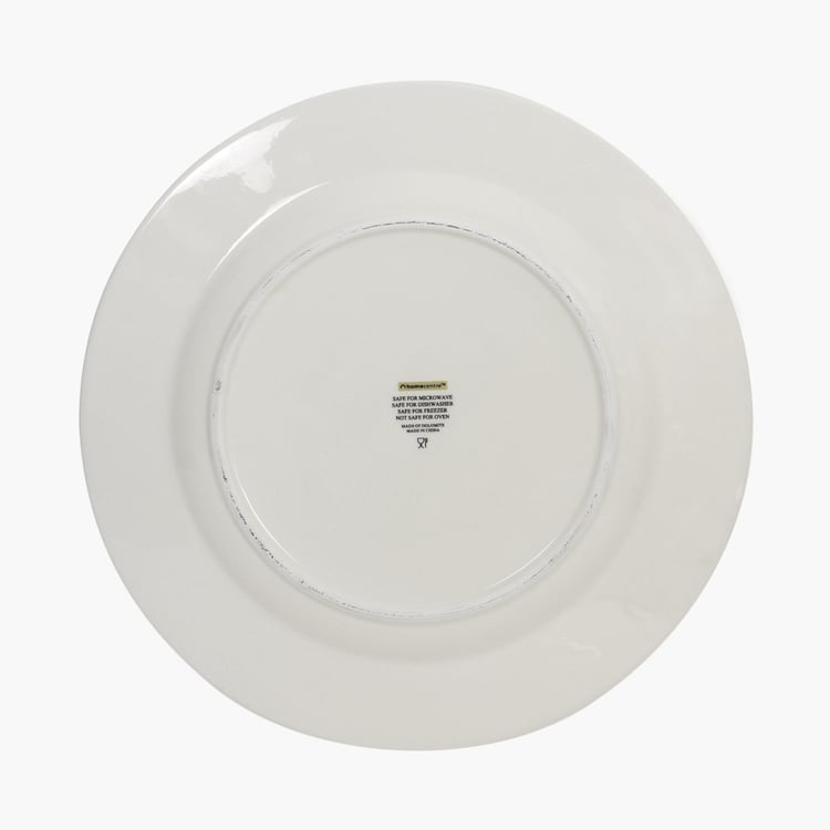 Mendo Beautiful Home Dolomite Printed Dinner Plate - 28cm
