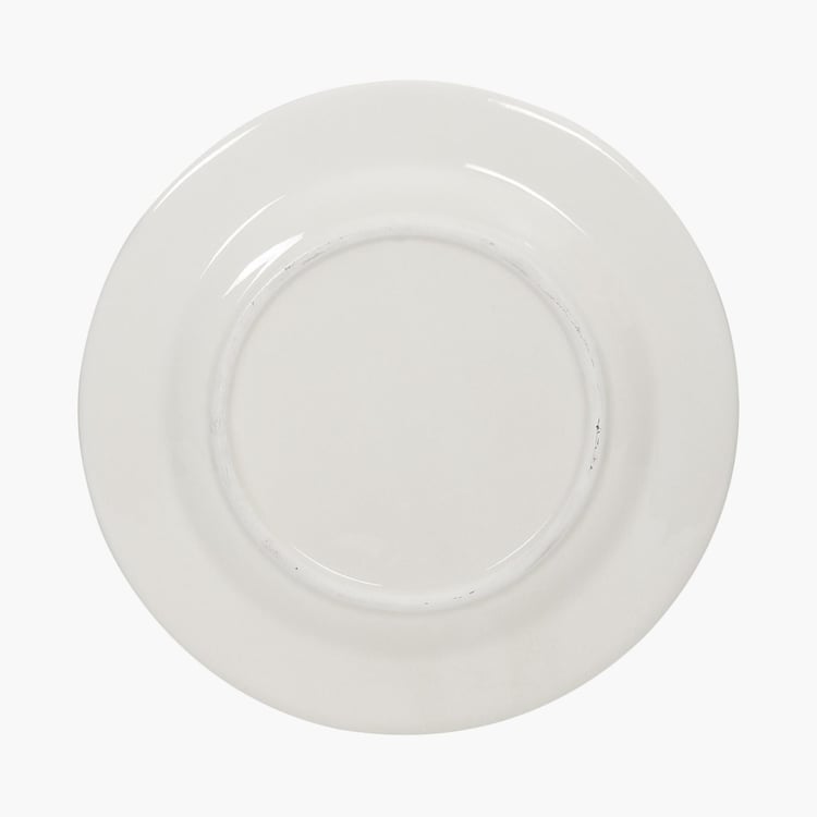 Mendo Beautiful Home Dolomite Printed Breakfast Plate - 20.5cm