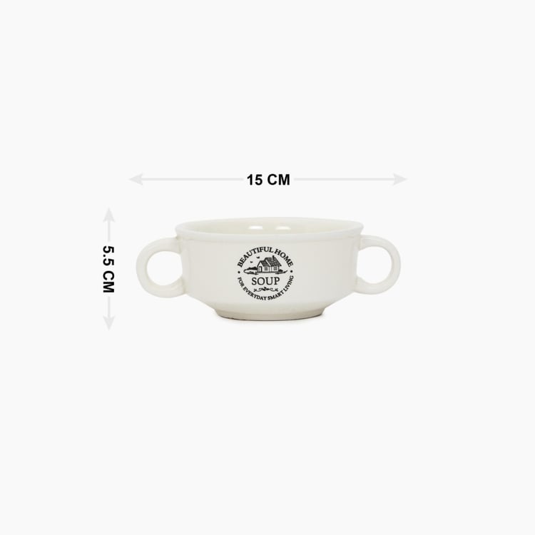 Mendo Beautiful Home Ceramic Soup Bowl - 240ml