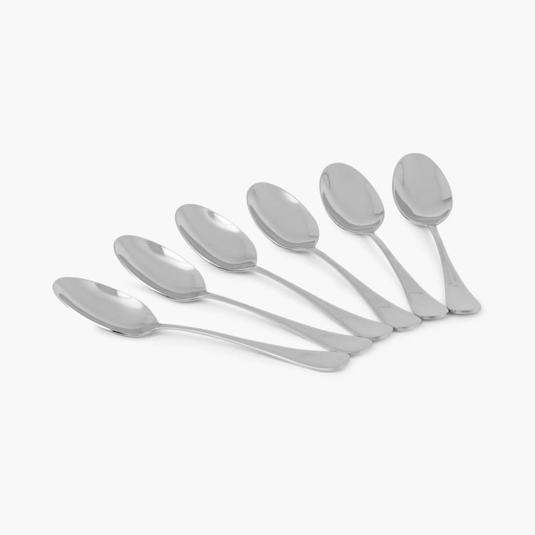 Glister Set of 6 Stainless Steel Dinner Spoons
