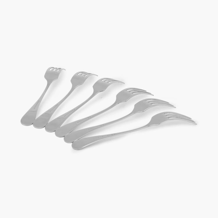 Glister Set of 6 Stainless Steel Dinner Forks