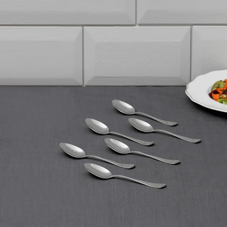 Glister Set of 6 Stainless Steel Baby Spoons