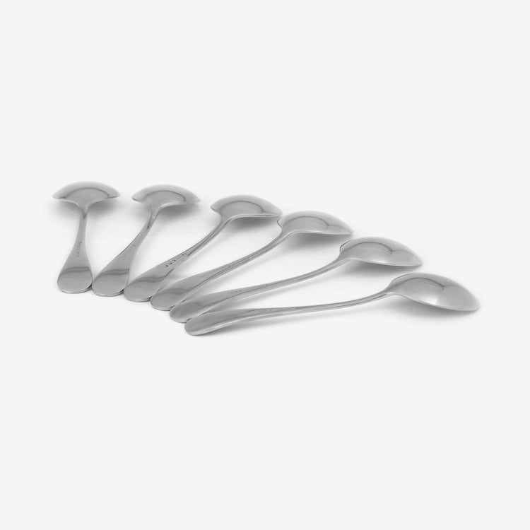 Glister Set of 6 Stainless Steel Soup Spoons