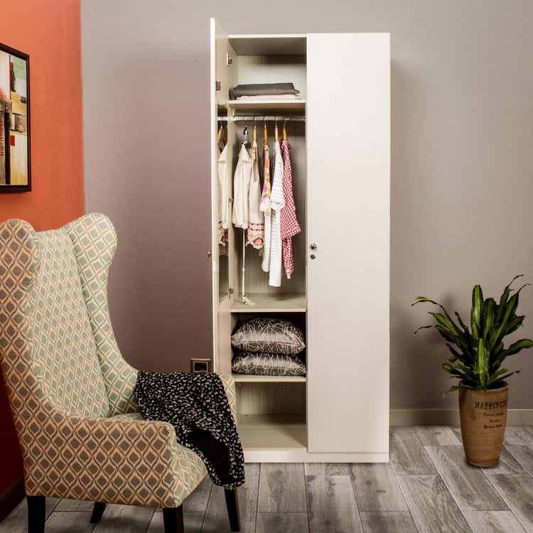 Alaska 2-Door Wardrobe - White