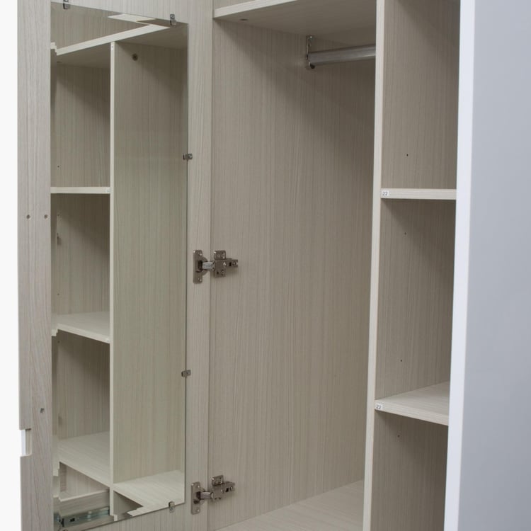 Alaska 2-Door Wardrobe - White