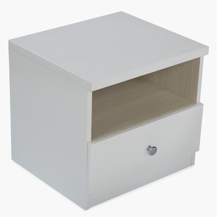 Alps Bed Side Table - White