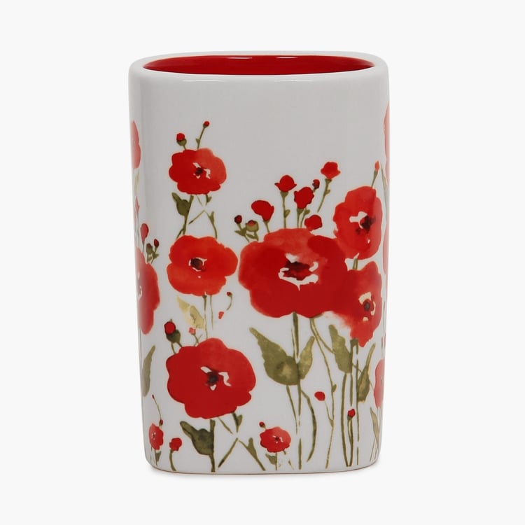 Hudson Poppy Ceramic Toilet Brush Holder