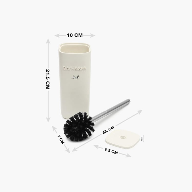 Marshmallow Premium Toilet Brush And Brush holder
