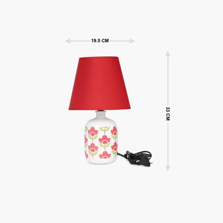 Ceramic Printed Table Lamp
