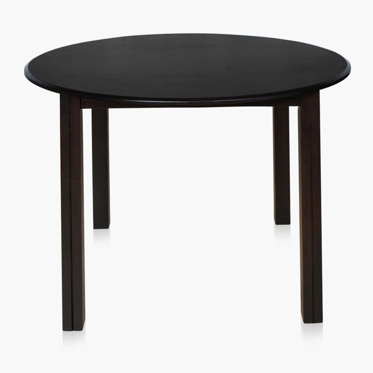 Round Dining Table- 4 Seater - Brown-Without Chair