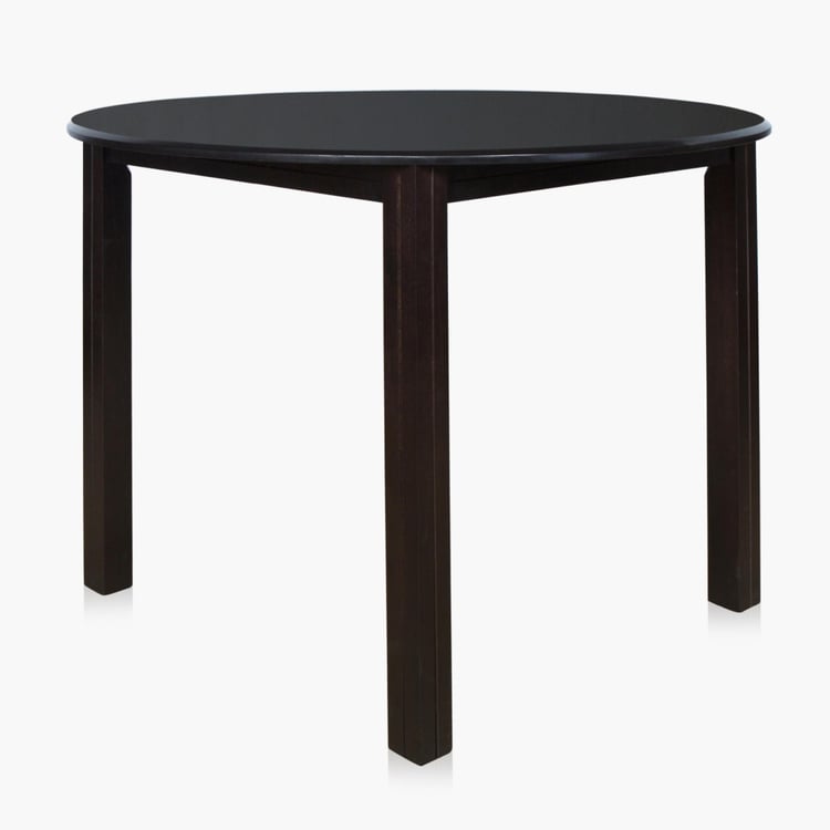 Round Dining Table- 4 Seater - Brown-Without Chair