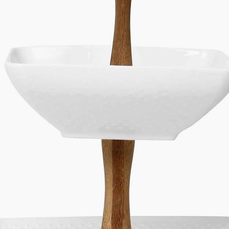 Two Tier Bowl And Plate Stand