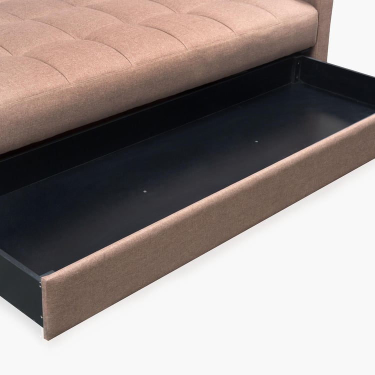 Avellino Sofa Bed Brown - 89 x 90 x 214 cm