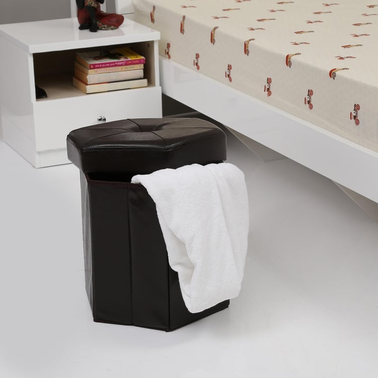 Sit And Store Hexagonal Ottoman