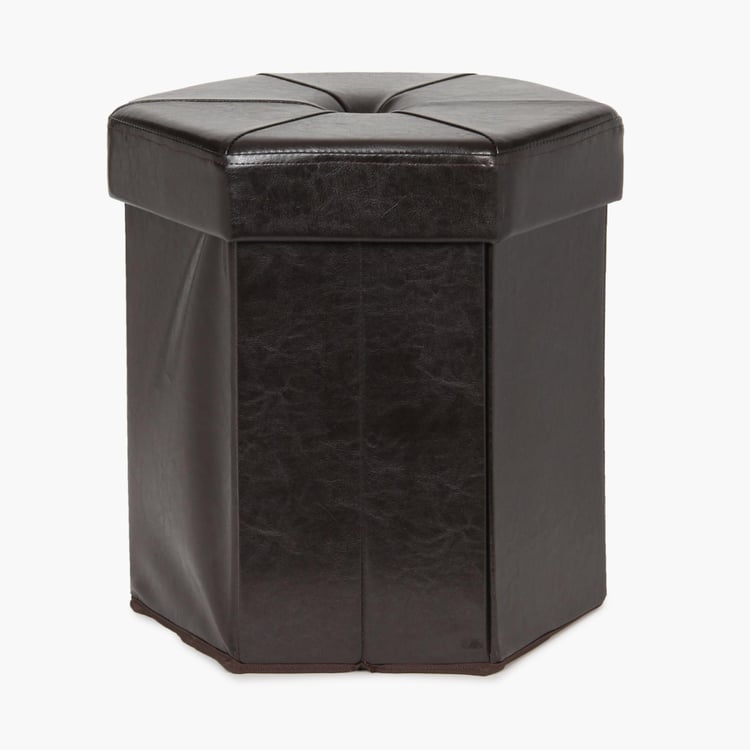 Sit And Store Hexagonal Ottoman