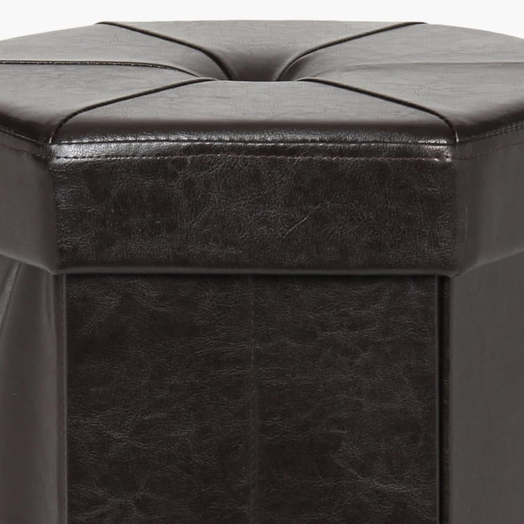 Sit And Store Hexagonal Ottoman