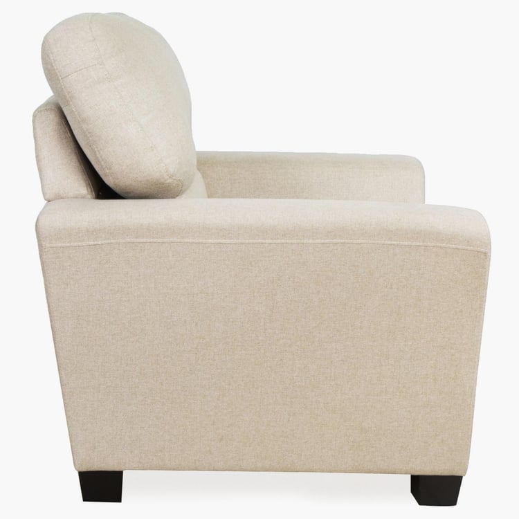 Amber Fabric 1-Seater Sofa - Beige