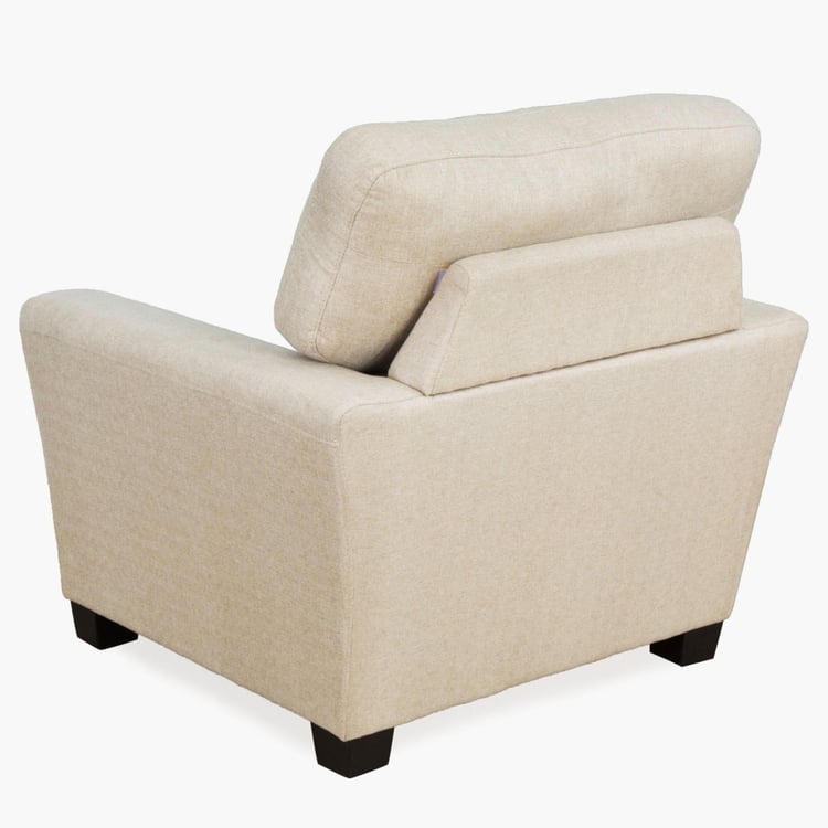 Amber Fabric 1-Seater Sofa - Beige