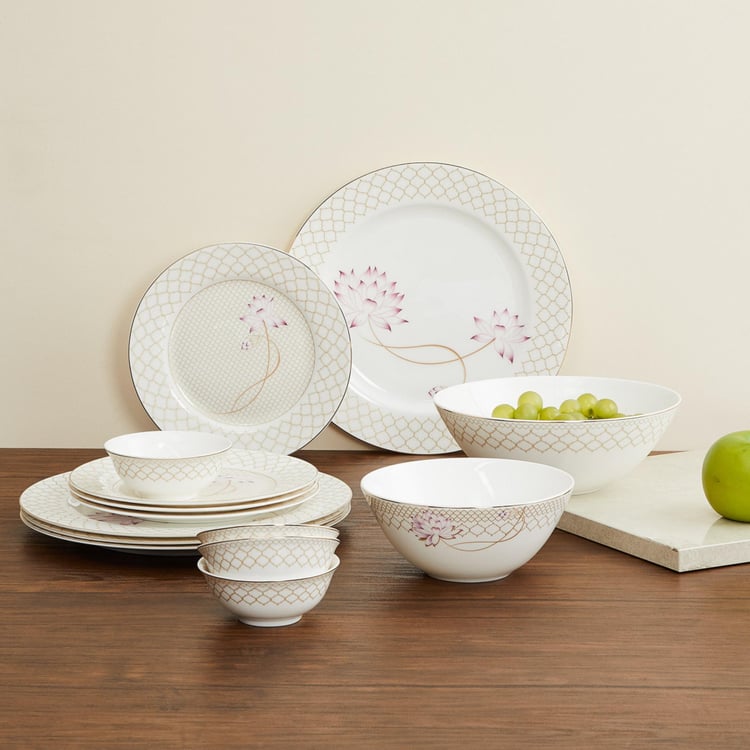 Buy Altius Printed Dinner Plate -Set Of 14 Pcs. from Home Centre at ...