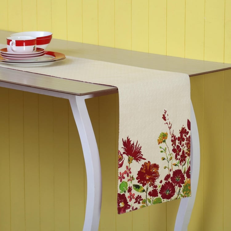 Meadows Garden Cotton Printed Runner- 33x180cm