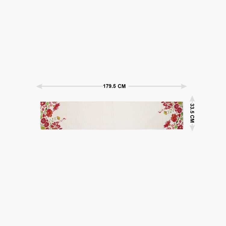 Meadows Garden Cotton Printed Runner- 33x180cm