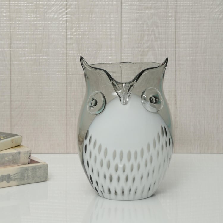 Owl Glass Vase