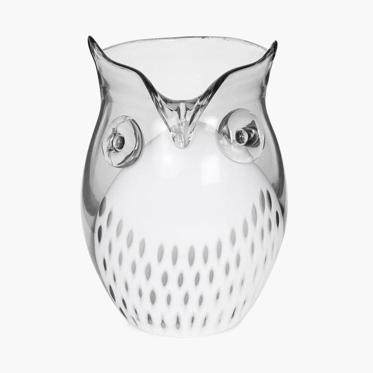 Owl Glass Vase