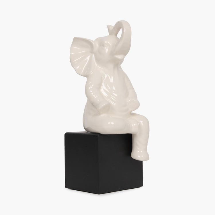 Splendid Raised Trunk Elephant Figurine