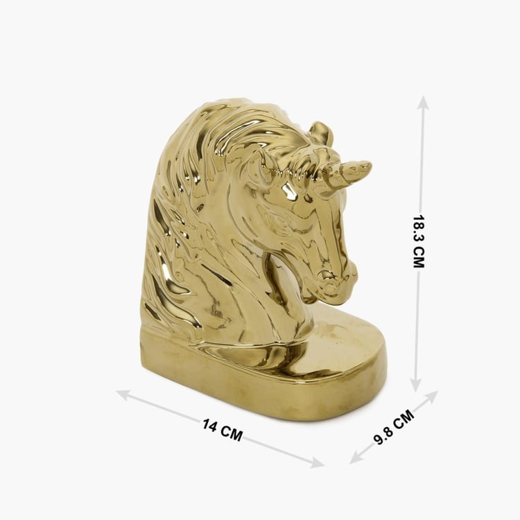 Splendid Unicorn Bookend