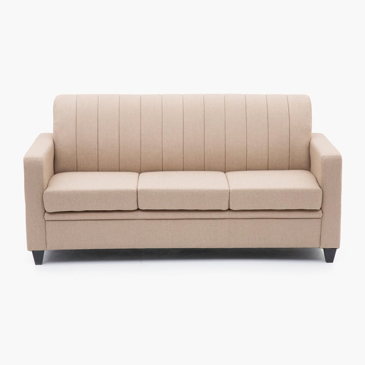 Alaska Arden Fabric 3-Seater Sofa - Beige