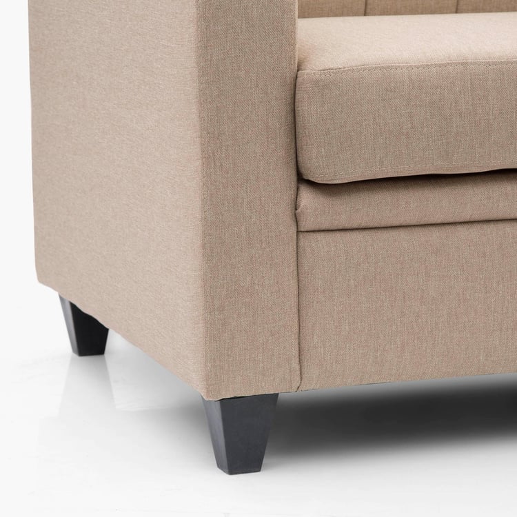 Alaska Arden Fabric 3-Seater Sofa - Beige