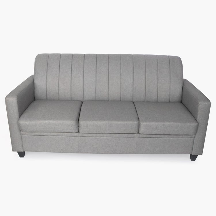 Alaska Arden Fabric 3-Seater Sofa - Grey